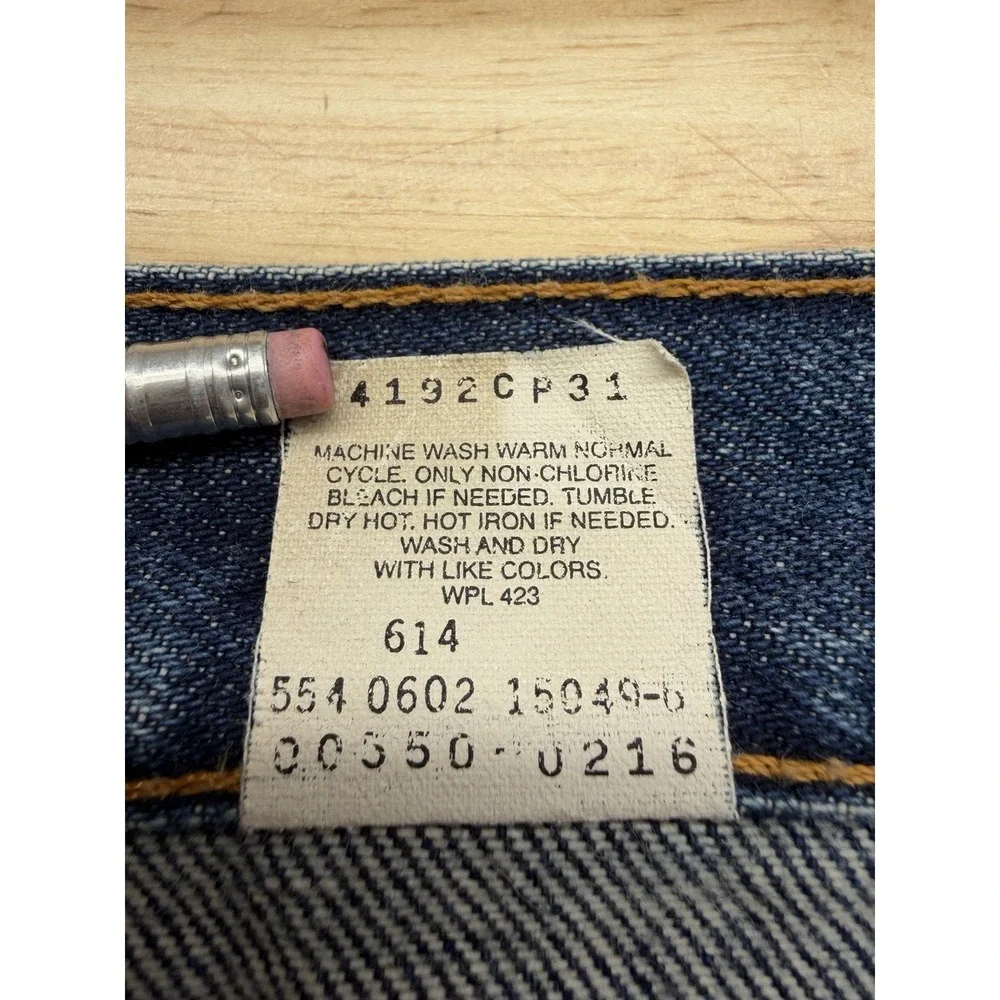 Levi's 550 Jeans Vintage Y2K Relaxed Fit Straight Leg Men's Denim 42X32 Made USA